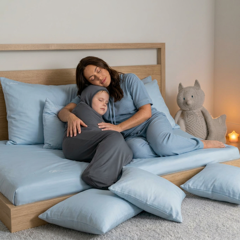 couverture anti-stress enfant – Câlin Calinéa Enfant tissu doux hypoallergénique lavable en machine
