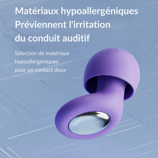 bouchons oreilles dormir confortables – Silence+ Calinéa mousse douce hypoallergénique nuit réparatrice